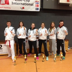 Jermaine, Nele, Freya. Selina, Jenna und Robin